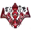 3 Gratis presenter till Honda CBR1000RR 06 07 2006 2007 ABS Plast ABS Injektion Motorcykel Full Fairing Kit Cowlings Red Silver Flame