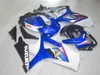 طقم أدوات لراكبي الدراجات البخارية لسوزوكي GSXR1000 07 08 أزرق أبيض أسود هيكل السيارة fairings set GSXR1000 2007 2008 OT39