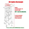 Lampade a sospensione personalizzate G4 LED con sfera di cristallo in vetro Luci da soffitto a pioggia di meteoriti Doccia meteorica Scale Droplight Lampadari Illuminazione AC110V-240V