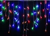 LED Zasłona Sopla Fairy Lights 4M 100leds Lodowe Lampy Boże Narodzenie 110V / 220 V Nowy Rok Garden Xmas Wedding Party Decor