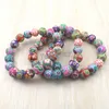 Fashion polymer clay bracelets free shipping, wholesale 20pcs Bohemian beaded bracelets, Kid's gift