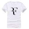 Baijoe Fashion Roger Federer RF Skriv ut T-tröja Män Kortärmad T-shirt Toppar Hip Hop T Shirt Homme Man Bomull Casual T Shirts