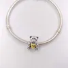 Andy Jewel 925 Sterling Silver Beads Mors dag Teddy Bear Charm Charms Fits European Pandora Style Jewelry Armband Halsband 791166