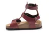 Berühmte Marke Arizona mit Orignal Markenlogo Herren Flache Sandalen Damen Freizeitschuhe Männliche Drei Schnallen Sommer Strand Hausschuhe aus echtem Leder