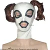 Sexy Pigtail Latex Kap Met Rits Aan De Achterkant Open Ogen Mond Neus Rubber Masker Grote Maat 00164065302