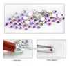 Crystal AB SS6 Nail Art Strasssteine Kristall Strasssteine 3D Nail Art Dekoration Schmuck Zubehör Stein mit flacher Rückseite