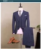 Wholesale- 2017 Custom Made Wedding Suits Mens Tuxedos Jacket+Pants+Vest Mens Suits Two Buttons Best Men Suits