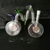 Accessoires de bongs en verre de narguilé de vélo ﾠ, Pipes à fumer en verre colorées mini-tuyaux à main multicolores Meilleure pipe en verre à la cuillère