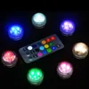 LED Submersible étanche thé lumières bougie lampe sous-marine télécommande colorée fête de mariage éclairage intérieur pour aquarium étang Aquari