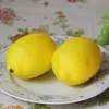 Mini giallo artificiale finto limone simulazione plastica frutta soggiorno cucina decorazione della casa tavolo ornamento decorativo ZA2603
