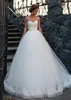 Robes incroyables tulle enveloppe en cœur robe de bal robes de mariée avec appliques en dente