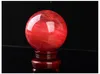 4855 mm red Crystal ball red Smelting stone crystal ball sphere crystal healing crafts home docoration art gift6484185