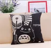 Eco-Friendly oreiller Anime chinchilla Totoro Coussin Cases Couverture Taie Lin Coton Accueil doux Place Jetez Taie d'oreiller cadeau de Noël