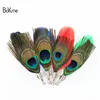 BoYuTe 5 pièces 12.5*4.5CM mode plume de paon broche 5 couleurs épinglette de mariage pour hommes costume bijoux