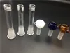 Ucuz renkli 14mm erkek Cam Kase 14.4mm Kadın 18.8mm erkek Ortak Downstem Sigara Aksesuar Için aşağı kök Petrol Kuleleri Bongs