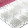 Tout nouveau 100pcslot 10 pointes en verre transparent de taille mosaïque fausses ongles