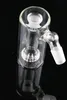 Hookah aska catcher 45 graders duschhuvuden Percolator en inom 14,5 och 18,8 mm gemensamt tjockt klart glas ashcatcher för vattenrör