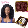 Haakvlechten Haar 8inch Bounce Jamaicaanse Afro Fluffy Jumpy Wand Curls Kanekalon Ombre Jumpy Wand Curl Soft Crochet Hair Ext8960958