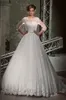 Nuovi stili Vintage Cina A Line Venezia Applique in pizzo maniche lunghe Abiti da sposa Abiti da sposa