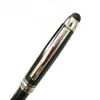 Promotion Metal Pen Black Silver Ballpoint Pen Good Quality Stationery Office School Suppliers brand Fast Writing Pen