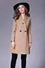 OL Inverno Longo Casaco De Lã Mulheres Jaqueta Sacos Mujer Invierno 2017 Manga Longa Ashmere Camelo Feminino Casaco Abrigo Mujer K616673