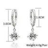 18K Gold Silver Plated Crystal Clip on Earrings for Women Rhinestone Diamond Zircon Earrings Bridal Jewelry Dangle Circle Hoop Ear5408259