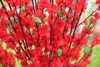 115cm hauteur Artificielle Cerise Printemps Prune Fleur De Pêche Direction générale De La Soie Fleur Arbre Pour La Décoration De Fête De Mariage rose blanc rouge Rose couleur