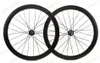 700C 50mm Głębokość 25mm Szerokość Koła węgla Hamulec tarczowy Cyclocross Carbon Road Bike Bike Wheelset Clincher / Rurkowaty U-Kształt Rim