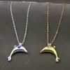 Mode marina djur dolphin pendants diy kan vara fri att öppna små låda bur grossist kvinnor charm silver hängen