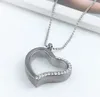 2017 New Heart Crystal Pendant Halsband Halsband Tjej