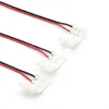 Edison2011 10mm de largura 2 pinos de cor única tira de led conector 5050 tira de led sem necessidade de soldagem ship266z