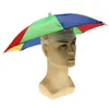 Enfants portant un chapeau de parapluie de soleil chapeau de tour de pêche chapeau de parapluie de soleil d'été décrochage vente casquette de parapluie pour enfants