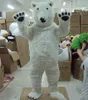 2017 Factory made Lovely Polar Bear Mascot Costume Adult Size Animal Theme White Bear Mascotte Mascota Outfit Suit Fancy Dress