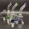 Mini bongs de vidrio de 6 pulgadas con tazones de vidrio de colores gratis Heady Beaker bong Oil Rigs Glass Water Pipes