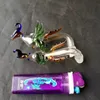 Phoenix Pot 14mm, Glass Bongs Tillbehör Unika oljebrännare Glasrör Vattenrör Glasrör oljiggar Rökning med dropper