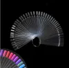 wholesale 50PCS False Nail Tips Fan shaped Fake Nail Art Tips Polish UV Gel Sticker Clear Gel Salon Tool free shopping