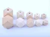 wood spacer beads natural unfinished geometric jewelry DIY wooden necklace making findings 100pcs/lot 10-20mm