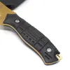Spezielle vergoldete taktische Messer gerade Bowie Messer 5cr13 Edelstahl feste Klinge Alumium Griff Jagd Camping EDC Werkzeuge kostenloser Versand