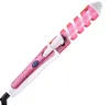 2016 Electric Magic Hair curler Styling Tool fast heating hair stick Rizador Pelo Roller Pro Spiral Curling Iron wall hanger NHC-8558