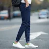Hurtownia-2017 Wiosna i Lato Nowe Solid Elastyczne Ołówek Dżinsy Casual Skinny Jeans Mężczyźni Hip Hop Oryginalne Dżinsy Spodnie 4 Kolor Rozmiar 27-36