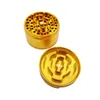 75mm dia Smoke Dry Herb Grinders 4 Parts Grinder Metal Material Tobacco Spice Crusher