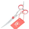 6.0Inch Meisha Hot Sell Coting Thanning coved Dog Shears Professional Pet Grooming Stainless Set Pet Scissors JP440C、HB0001