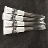 Glas-Downstem 14 mm 18 mm dicker Glas-Down-Stiel-Diffusor mit 6 Armen für Glasbongs, Wasserpfeife, über 100 Stück, kostenloser DHL