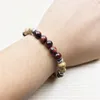 SN1032 Top Design Mannen Armband Healing Meditatie Armband Mala Kralen Rode Tijger Eye Picture Jasper Armband Groothandel