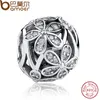 Vendita calda all'ingrosso 925 sterling silver naturale splendore perline fascino adatto originale pandora braccialetto braccialetto autentici gioielli fai da te