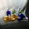 Smoking Pipes Rose pot glass bongs accessories Smoking Pipes colorful mini multicolors Hand Spoon