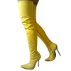 12CM High Height Sex boots Women Heels Pointed Top Stiletto Heel Over-The-Knee Boots No.743