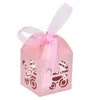 COMMERCIO ALL'INGROSSO Baby Boy Baby Girl Birthday Party Favor Candy Box Baby shower Annuncio di nascita Scatole regalo