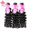 Queen Hair Products 5PCS/lot More Wave Brazilian Virgin Hair Extension Virgin Hair DHL Fast Shipping Natural Color 1B