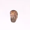 Manual Healing Realistic Tiger Eye Crystal Stone Human Reiki Skull Figurine Statue Sculptures Charms Pendant Random Color Drilled Hole Beads